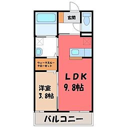 JR東北本線 宇都宮駅 バス20分 宇商高前下車 徒歩5分 2階/-