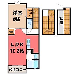 サンライト 1LDKの間取図画像