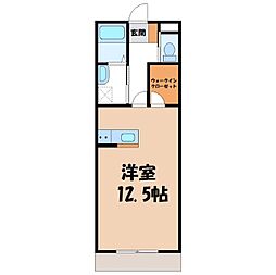 CASADOMANI ワンルームの間取図画像