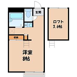 リブレス小山喜沢 2階/-
