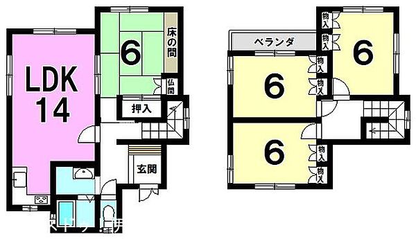 間取りを拡大表示