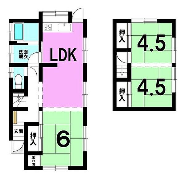 間取りを拡大表示