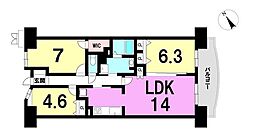 パークハイツ多賀山 3LDKの間取図画像