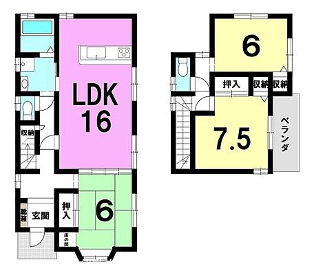 間取り 牟礼岡1丁目　中古戸建