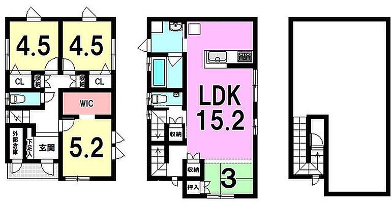 間取り 明和2丁目　中古戸建