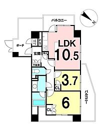 間取図画像 2LDK