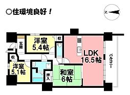 スペリア豊橋 3LDKの間取図画像
