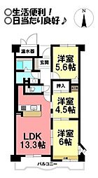 ダイアパレス栄 3LDKの間取図画像