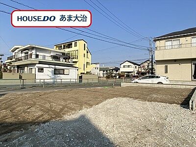 外観：大治町西條諏訪エリアに全4棟の新築戸建てが登場です。1号棟は17帖LDKにあると嬉しい続き和室のある間取り。