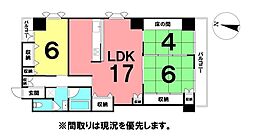 ライオンズマンション高知 3LDKの間取図画像