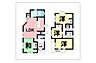 間取り：4LDK、全居室西向き【建物面積106.04m2(32.07坪)】令和8年11月リフォーム完了予定