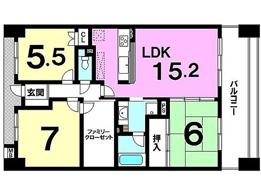 間取り サーパスシティ天保山二番館 9階/-