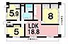 間取り：3LDK、2面バルコニー、南角【専有面積76.22m2】令和8年5月リフォーム済み！