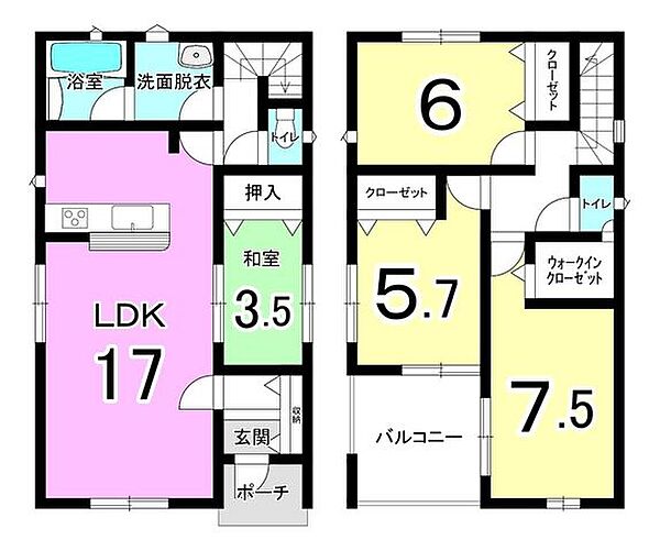 間取りを拡大表示
