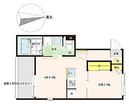 IMA Studios 京都椥辻  ｜ 京都府京都市山科区大宅坂ノ辻町25-82（賃貸アパート1LDK・1階・30.83㎡） その2