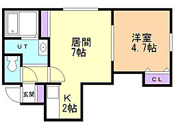グランステージ 1LDKの間取図画像