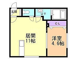 NUコート1 1LDKの間取図画像