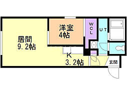 メゾンサクラ 1LDKの間取図画像