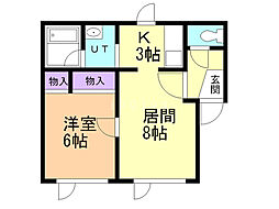 BoruJuno2 1LDKの間取図画像