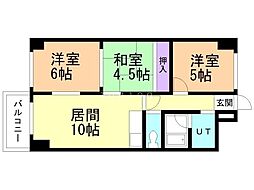 アルファヒル麻生 3LDKの間取図画像