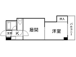 フロンティア2911 1LDKの間取図画像