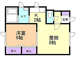 エトワール 1LDKの間取図画像