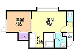 間取図画像 1LDK
