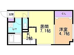 間取図画像 1LDK
