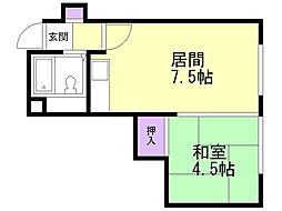 マイロード27 1DKの間取図画像