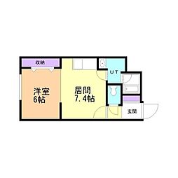 間取図画像 1DK