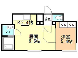 ユニエトワール札幌北9条（旧Ｍｅｌｒｏｓｅｐｌａｃｅ） 1階