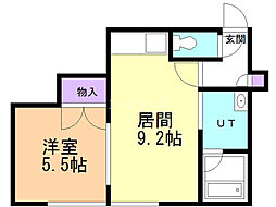 GATE33 1LDKの間取図画像