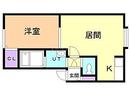 間取図画像 1LDK