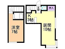 アメニティーライフ318 1LDKの間取図画像
