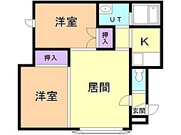 ルミエールあいの里1−4 2階