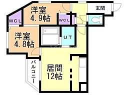 間取図画像 2LDK