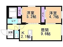 間取図画像 2LDK