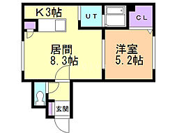 間取図画像 1LDK
