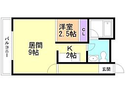 間取図画像 1LDK