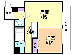 間取図画像 1LDK