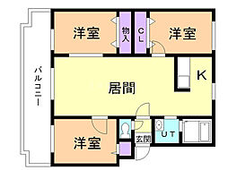 間取図画像 3LDK