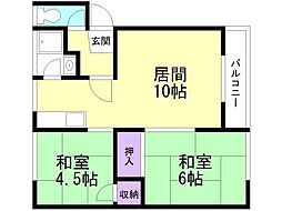 間取図画像 2LDK