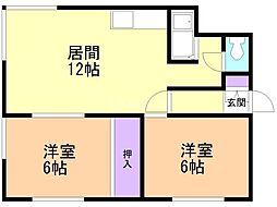 間取図画像 2LDK