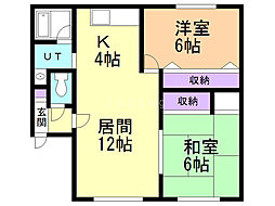 間取図画像 2LDK