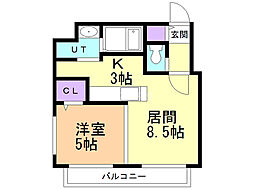 間取図画像 1LDK