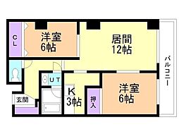 間取図画像 2LDK