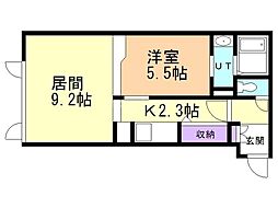 間取図画像 1LDK