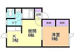 間取図画像 1LDK