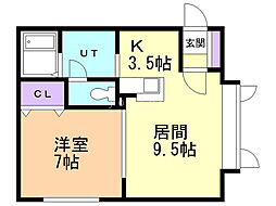 間取図画像 1LDK