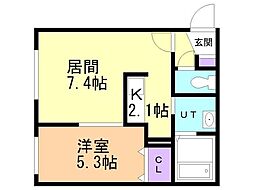 間取図画像 1LDK